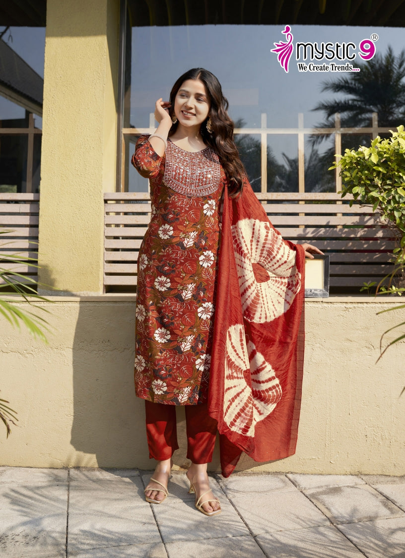 Sabri Vol 6 Mystic 9 Rayon Readymade Pant Style Suits Exporter Ahmedabad