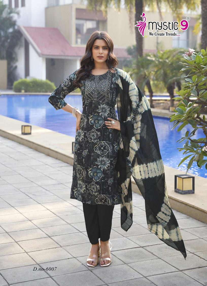 Sabri Vol 6 Mystic 9 Rayon Readymade Pant Style Suits Exporter Ahmedabad