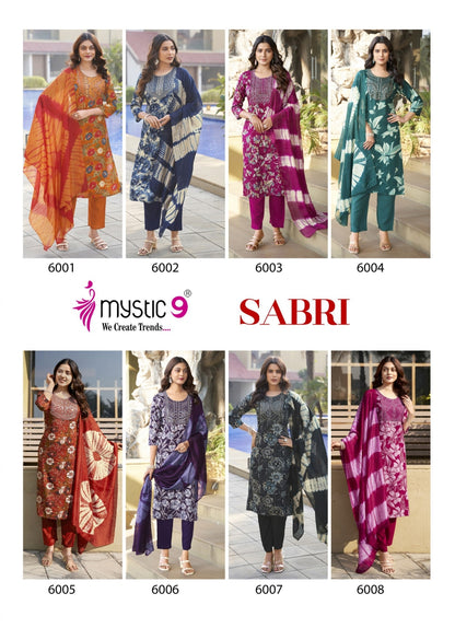 Sabri Vol 6 Mystic 9 Rayon Readymade Pant Style Suits Exporter Ahmedabad