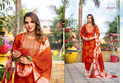 Sabri Vol 9 Mystic 9 Rayon Foil Readymade Pant Style Suits Wholesaler