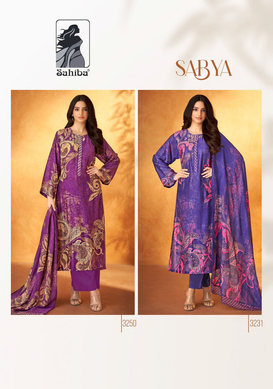 Sabya Sahiba Muslin Silk Pant Style Suits Supplier