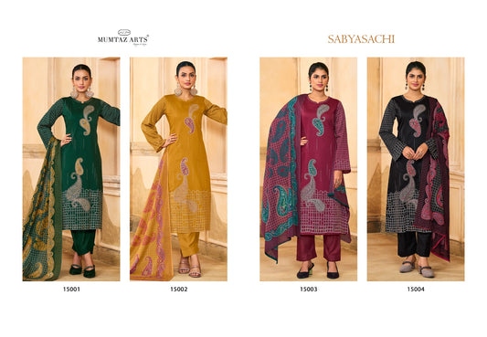 Sabyasachi Mumtaz Arts Jam Silk Karachi Salwar Suits Wholesale