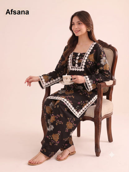 Sachi Pakistani Afsana Reyon Co Ord Set Supplier India