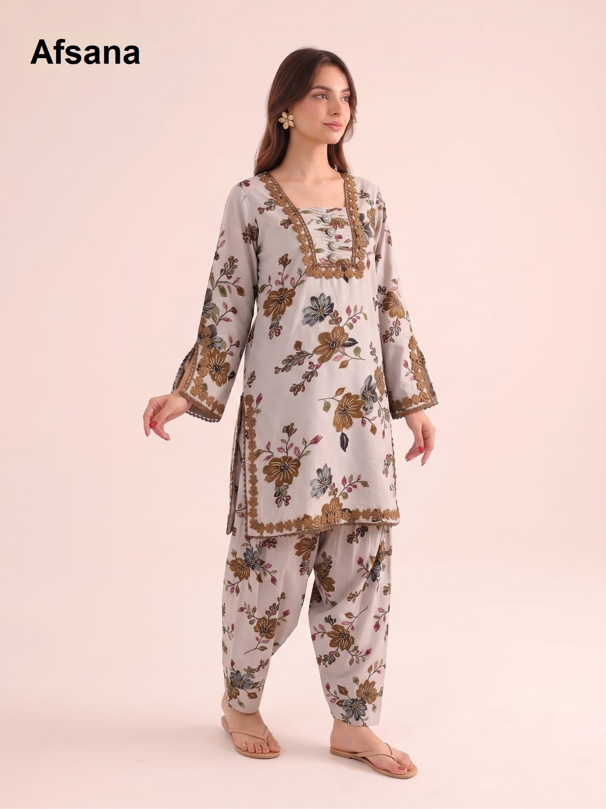 Sachi Pakistani Afsana Reyon Co Ord Set Supplier India