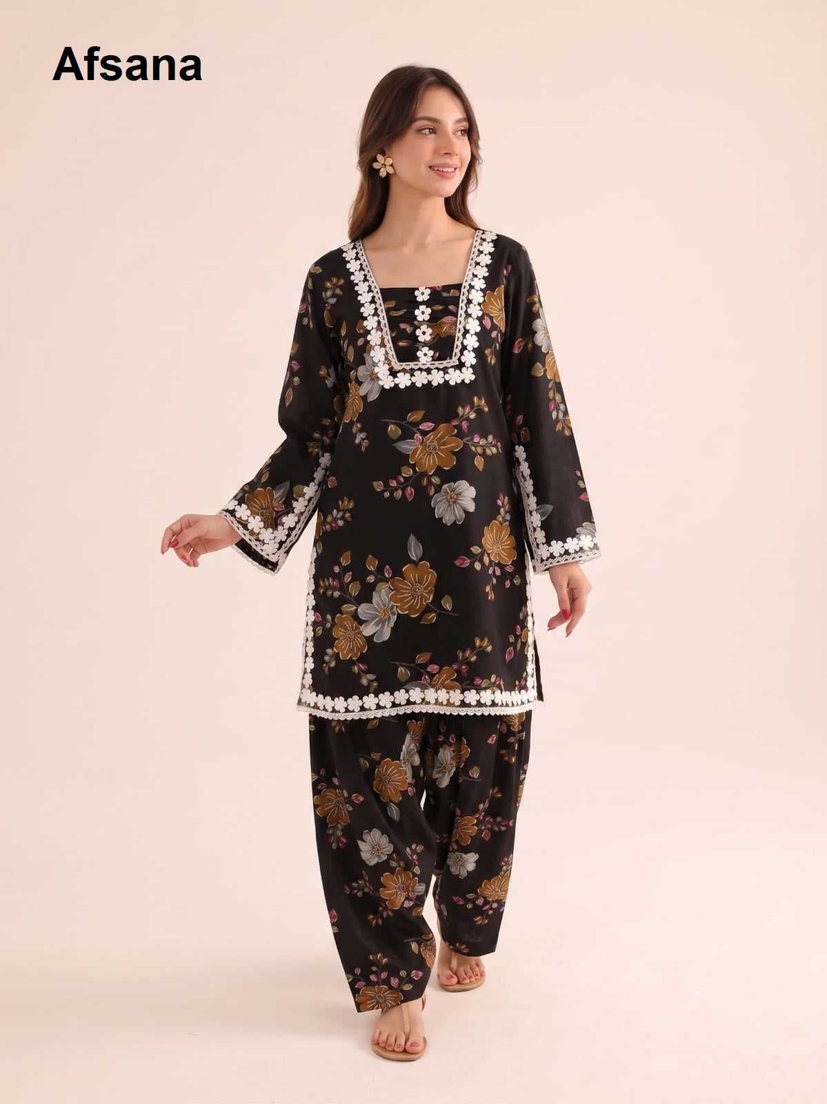 Sachi Pakistani Afsana Reyon Co Ord Set Supplier India