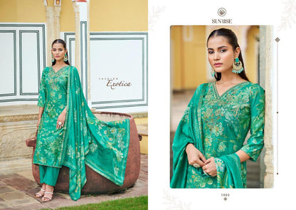 Sachi Silk Sunrise Muslin Silk Pant Style Suits Exporter