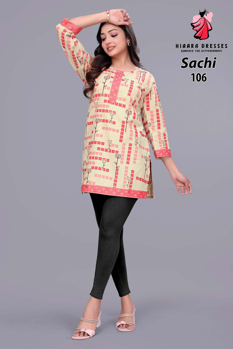 Sachi Vol 1 Hiaara Cotton Short Kurtis Wholesaler Gujarat