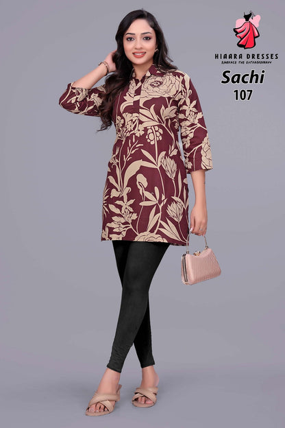 Sachi Vol 1 Hiaara Cotton Short Kurtis Wholesaler Gujarat
