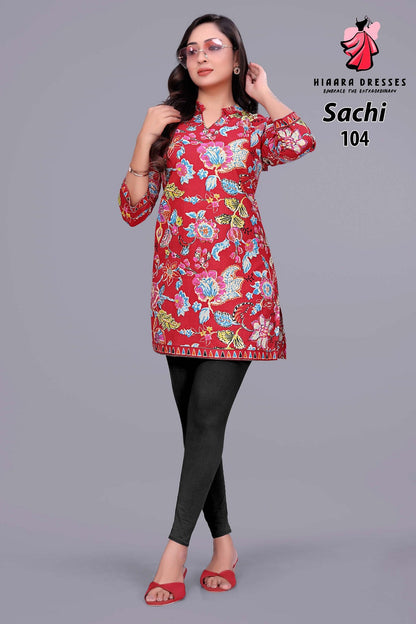 Sachi Vol 1 Hiaara Cotton Short Kurtis Wholesaler Gujarat