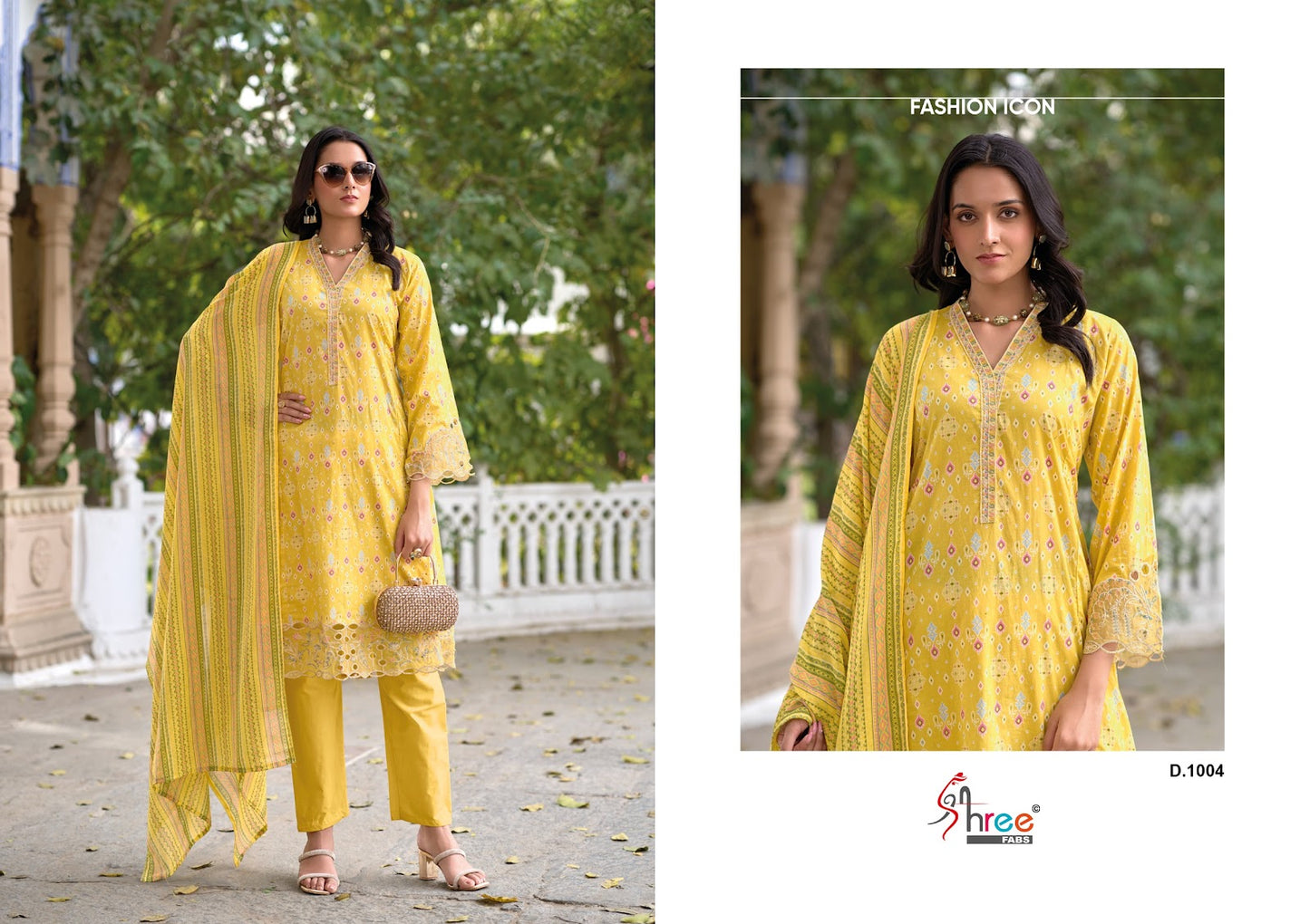 Sada Bahar Cut Work Collection Shree Fabs Cotton Pakistani Patch Work Suits Wholesaler