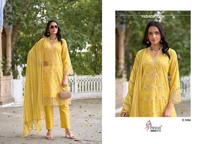 Sada Bahar Cut Work Collection Shree Fabs Cotton Pakistani Patch Work Suits Wholesaler