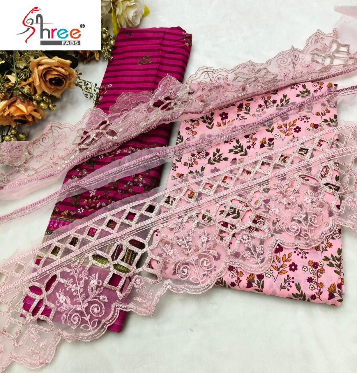 Sada Bahar Cutwork Collection Nx Shree Fabs Pure Cotton Pakistani Salwar Suits Exporter Ahmedabad