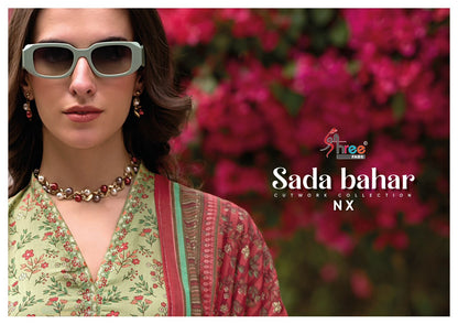 Sada Bahar Cutwork Collection Nx Shree Fabs Pure Cotton Pakistani Salwar Suits Exporter Ahmedabad