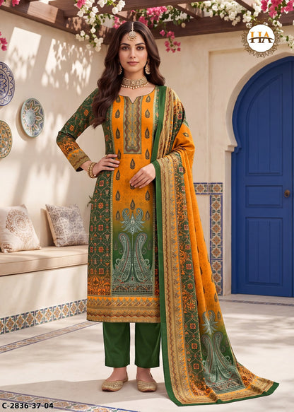 Sada Bahar Harshit Fashion Twill Pashmina Suits Wholesale