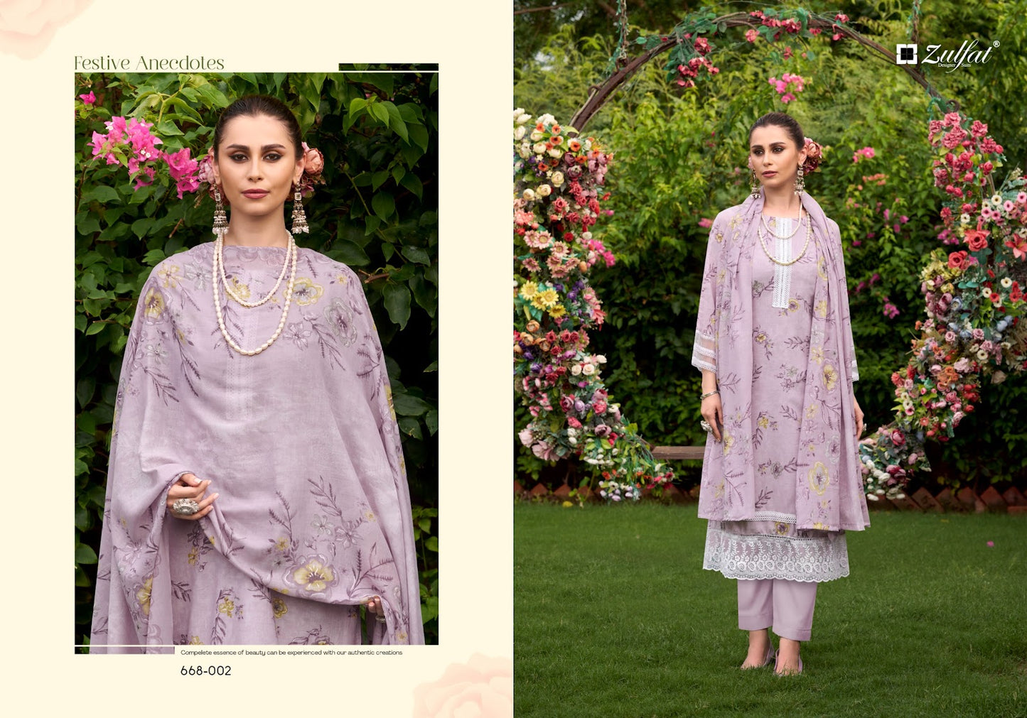 Sadabahaar Zulfat Designer Cotton Karachi Salwar Suits Exporter