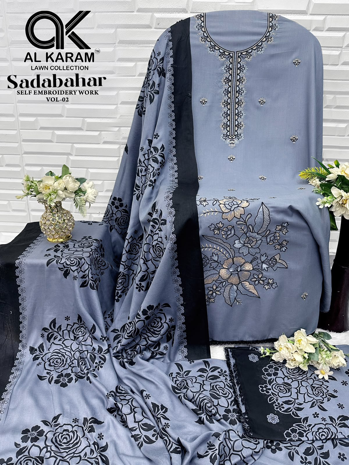 Sadabahar Vol 2 Al Karam Rayon Karachi Salwar Suits Exporter Gujarat