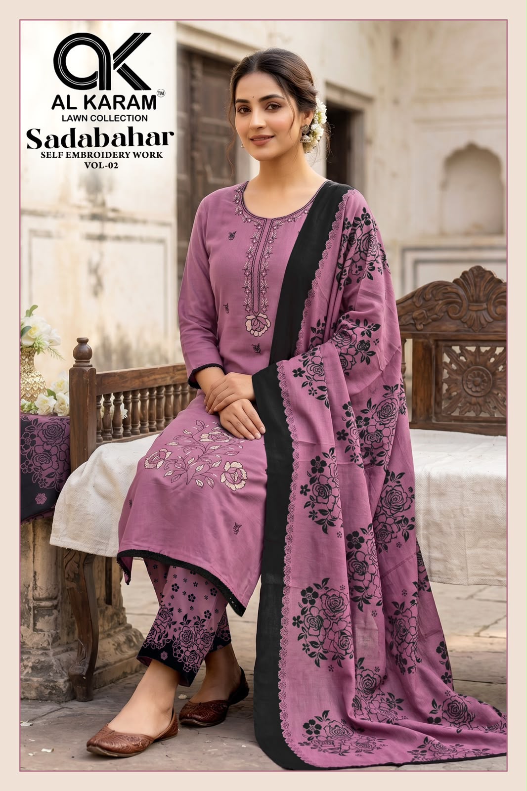 Sadabahar Vol 2 Al Karam Rayon Karachi Salwar Suits Exporter Gujarat