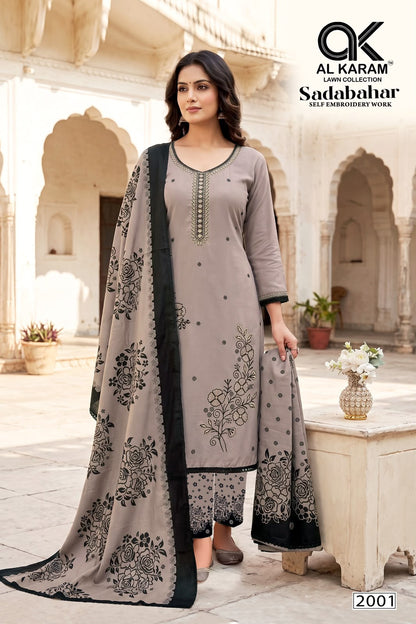 Sadabahar Vol 2 Al Karam Rayon Karachi Salwar Suits Exporter Gujarat