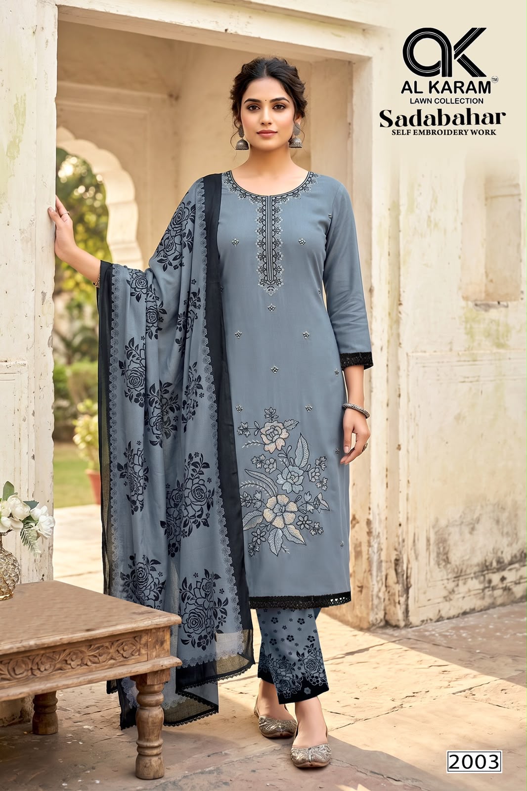 Sadabahar Vol 2 Al Karam Rayon Karachi Salwar Suits Exporter Gujarat