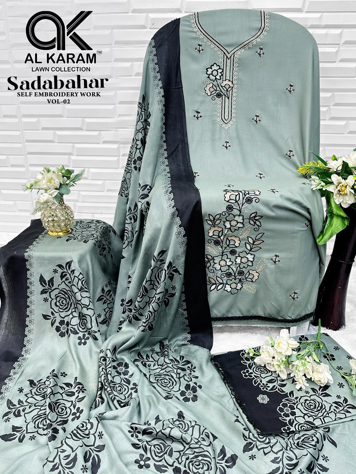 Sadabahar Vol 2 Al Karam Rayon Karachi Salwar Suits Exporter Gujarat