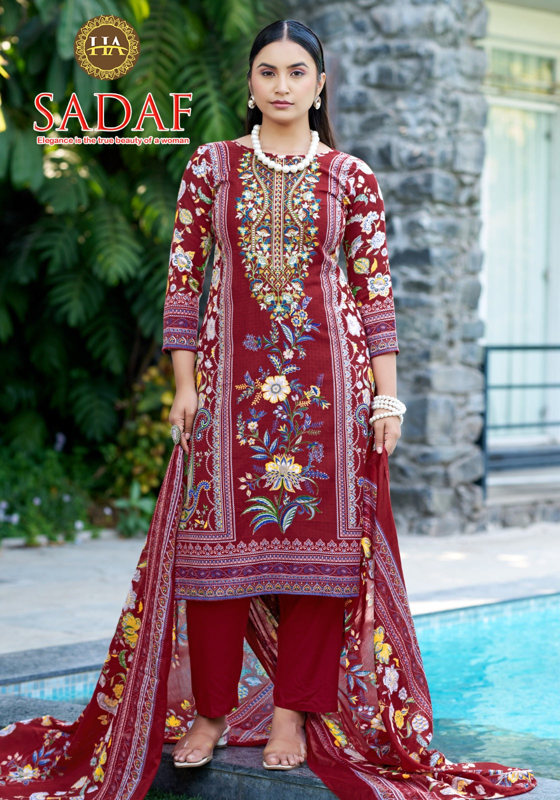 Sadaf Harshit Fashion Soft Cotton Karachi Salwar Suits Exporter