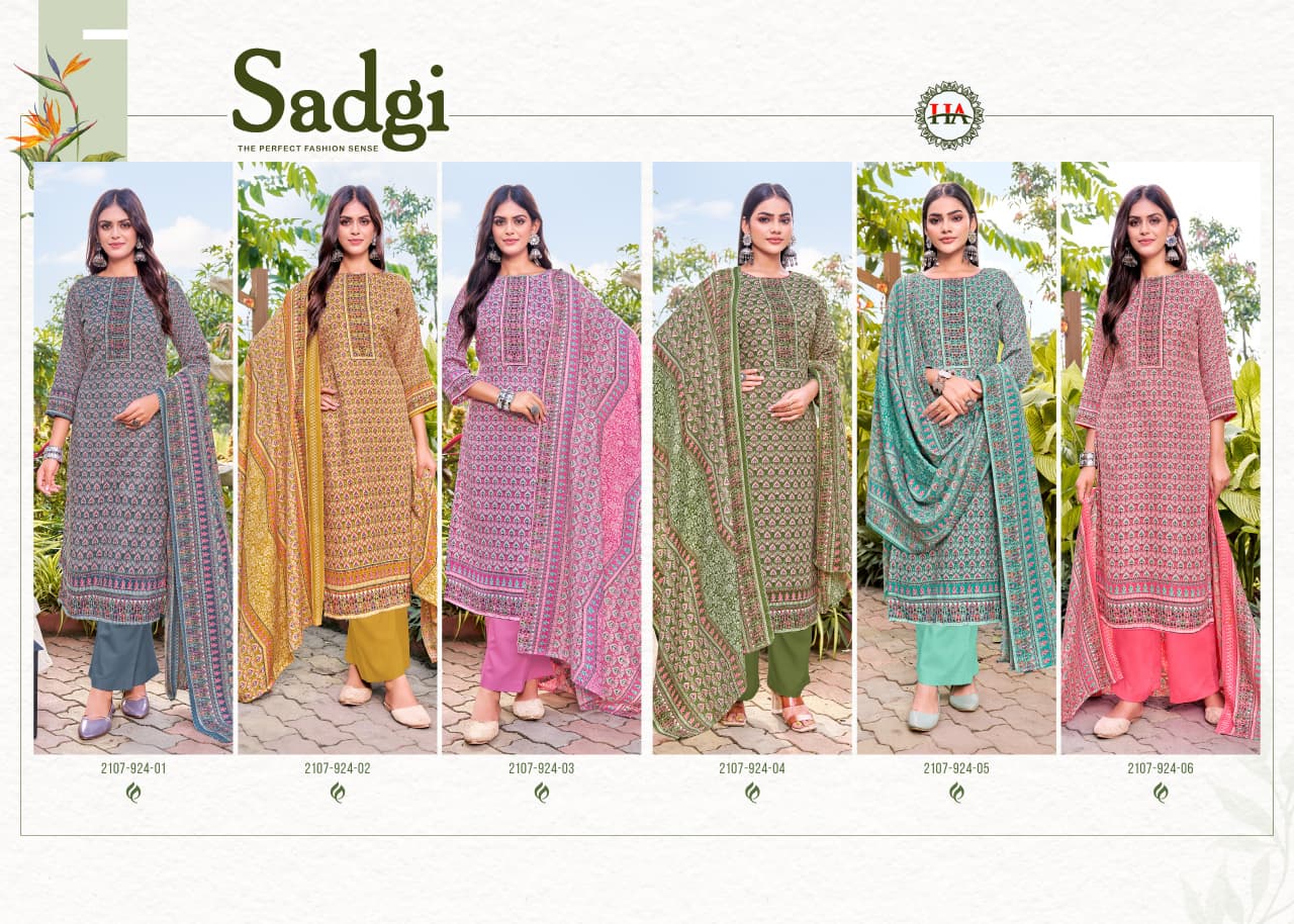 Sadgi Harshit Fashion Pashmina Suits Manufacturer Gujarat