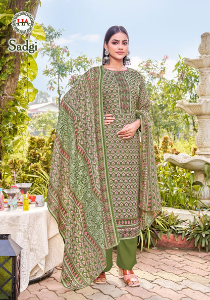 Sadgi Harshit Fashion Pashmina Suits Manufacturer Gujarat