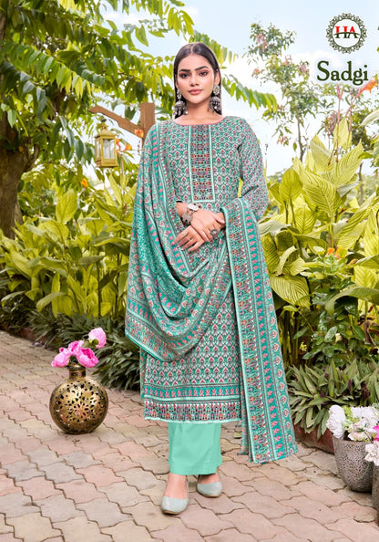 Sadgi Harshit Fashion Pashmina Suits Manufacturer Gujarat