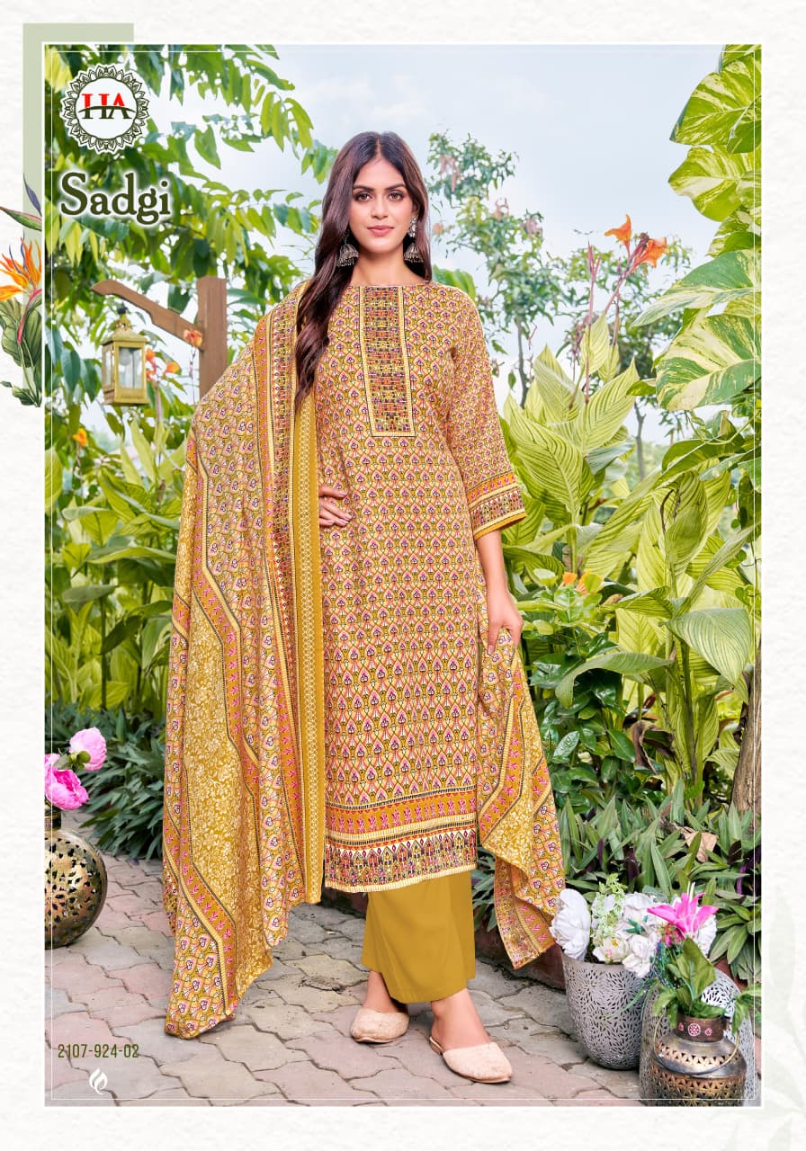 Sadgi Harshit Fashion Pashmina Suits Manufacturer Gujarat