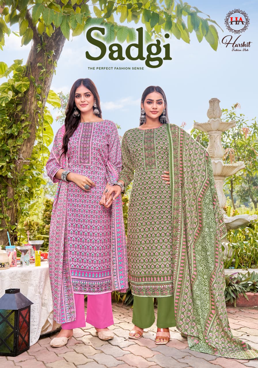 Sadgi Harshit Fashion Pashmina Suits Manufacturer Gujarat