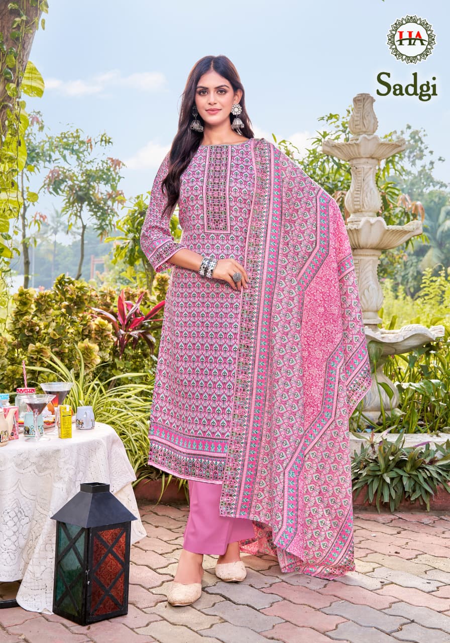 Sadgi Harshit Fashion Pashmina Suits Manufacturer Gujarat