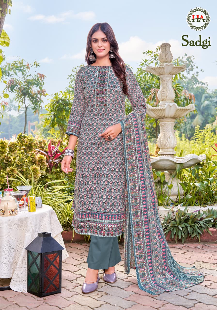 Sadgi Harshit Fashion Pashmina Suits Manufacturer Gujarat