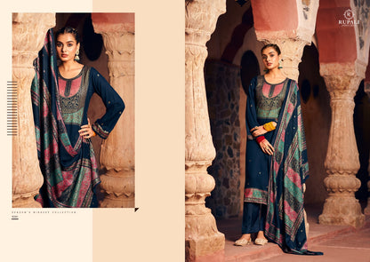 Sadgi Rupali Jaam Satin Pant Style Suits Supplier Ahmedabad