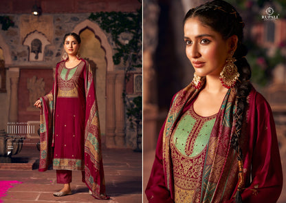 Sadgi Rupali Jaam Satin Pant Style Suits Supplier Ahmedabad