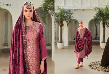 Sadgi Vol 3 Ibiza Pure Silk Pant Style Suits Exporter India