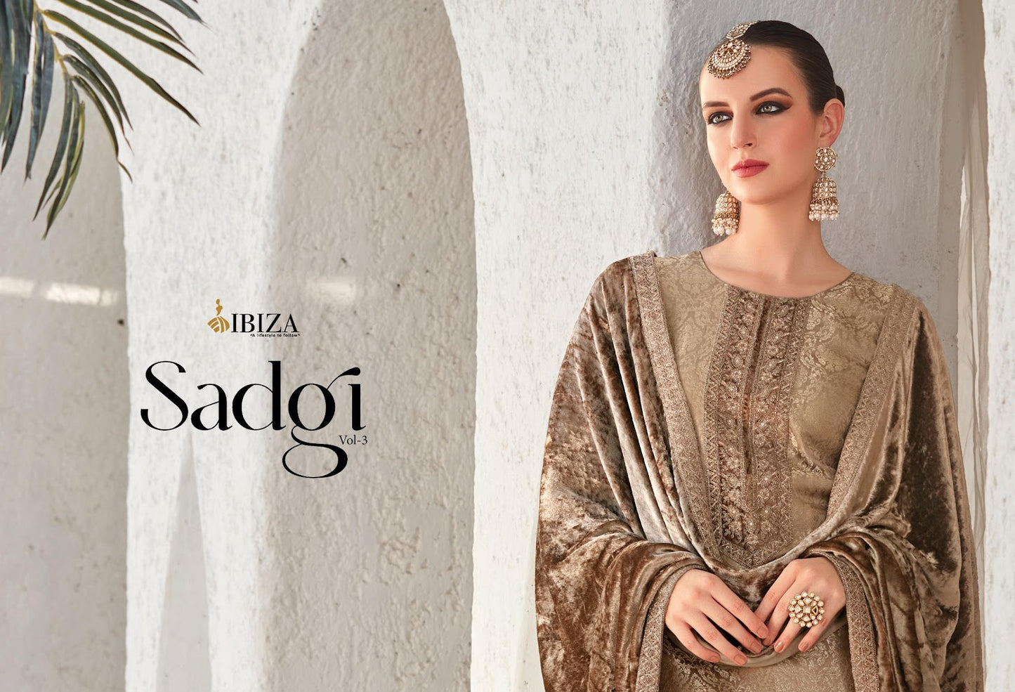 Sadgi Vol 3 Ibiza Pure Silk Pant Style Suits Exporter India