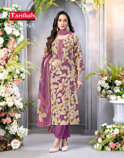 Sadhna Vol 1 Taniksh Vertical Readymade Pant Style Suits Supplier