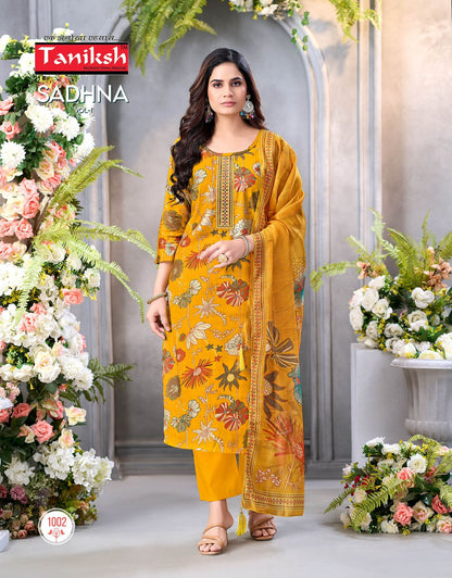 Sadhna Vol 1 Taniksh Vertical Readymade Pant Style Suits Supplier