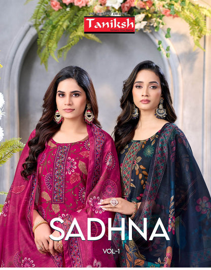 Sadhna Vol 1 Taniksh Vertical Readymade Pant Style Suits Supplier