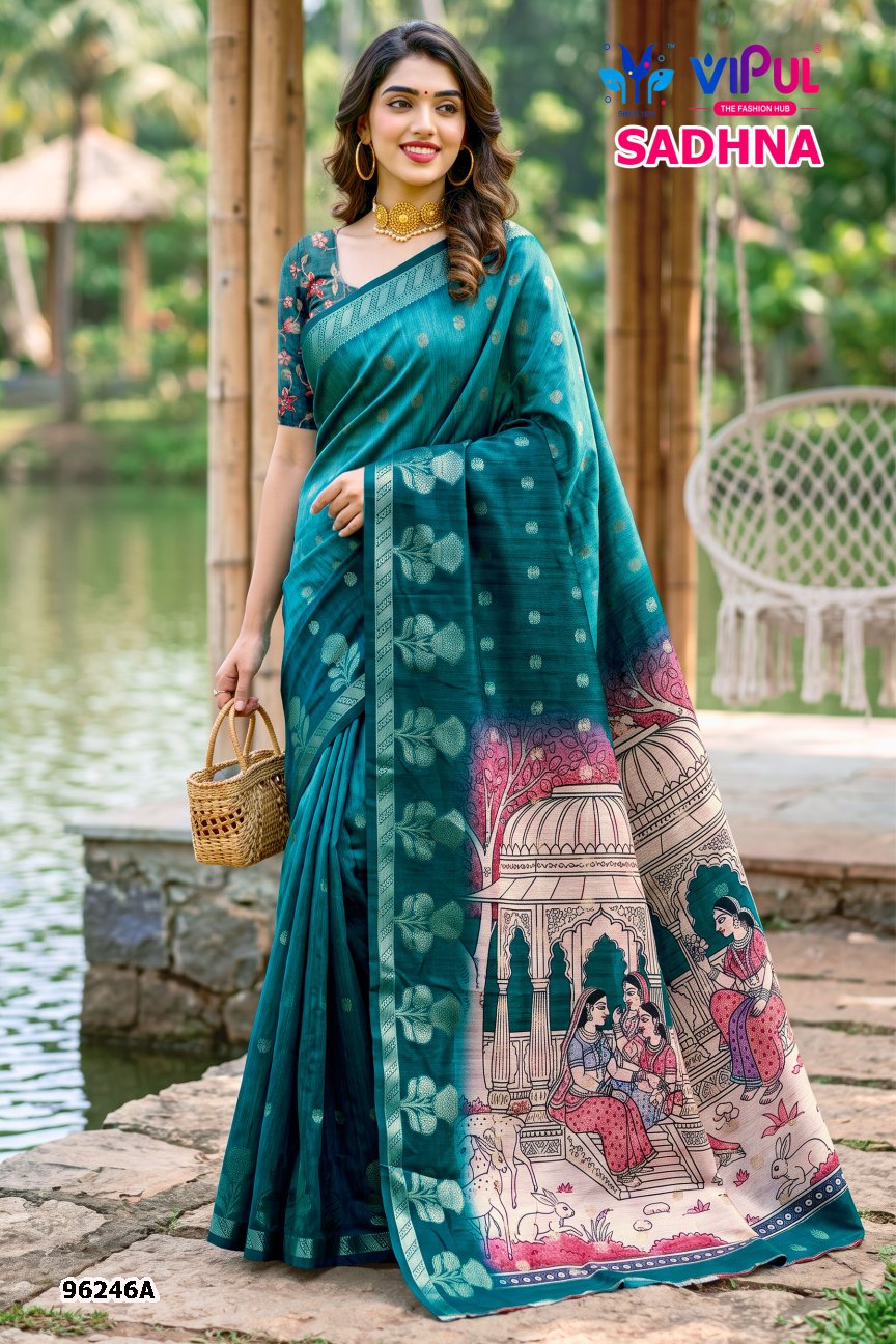 Sadhna Vol 4 Vipul Organza Sarees Manufacturer
