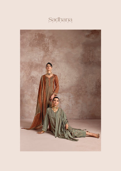 Sadie Sadhana Bemberg Muslin Pant Style Suits Manufacturer India