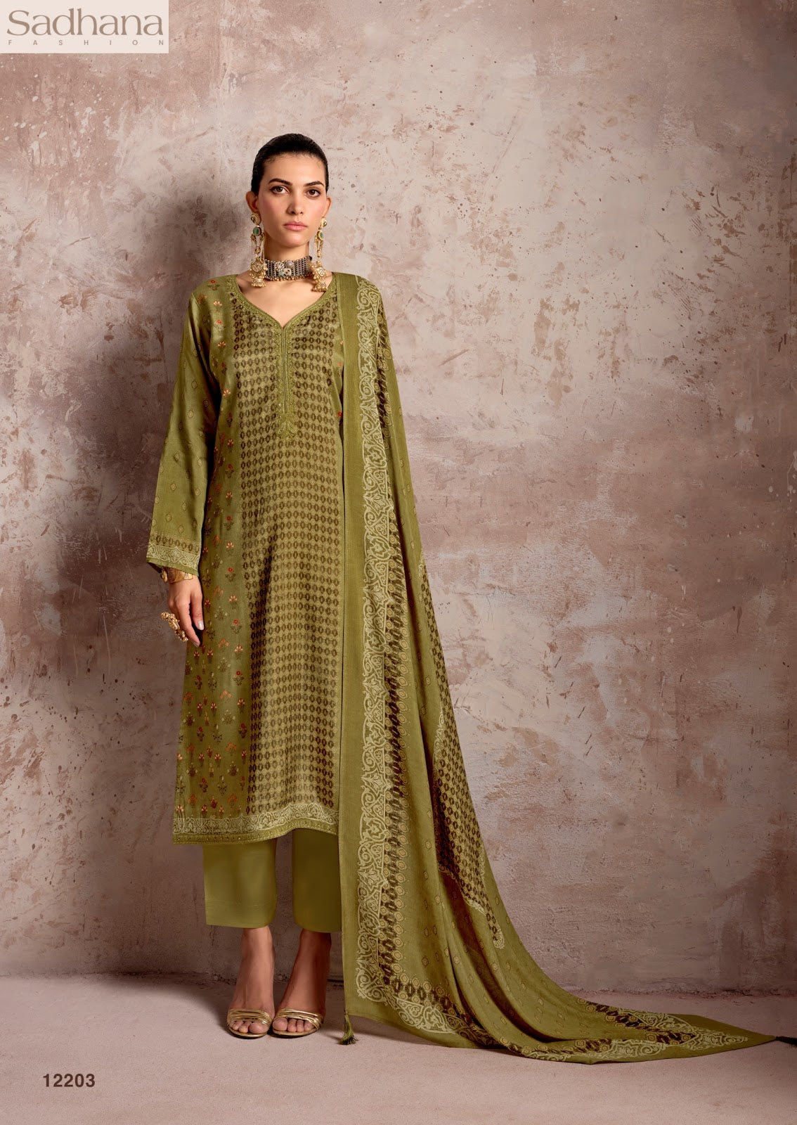 Sadie Sadhana Bemberg Muslin Pant Style Suits Manufacturer India