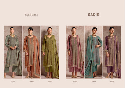 Sadie Sadhana Bemberg Muslin Pant Style Suits Manufacturer India