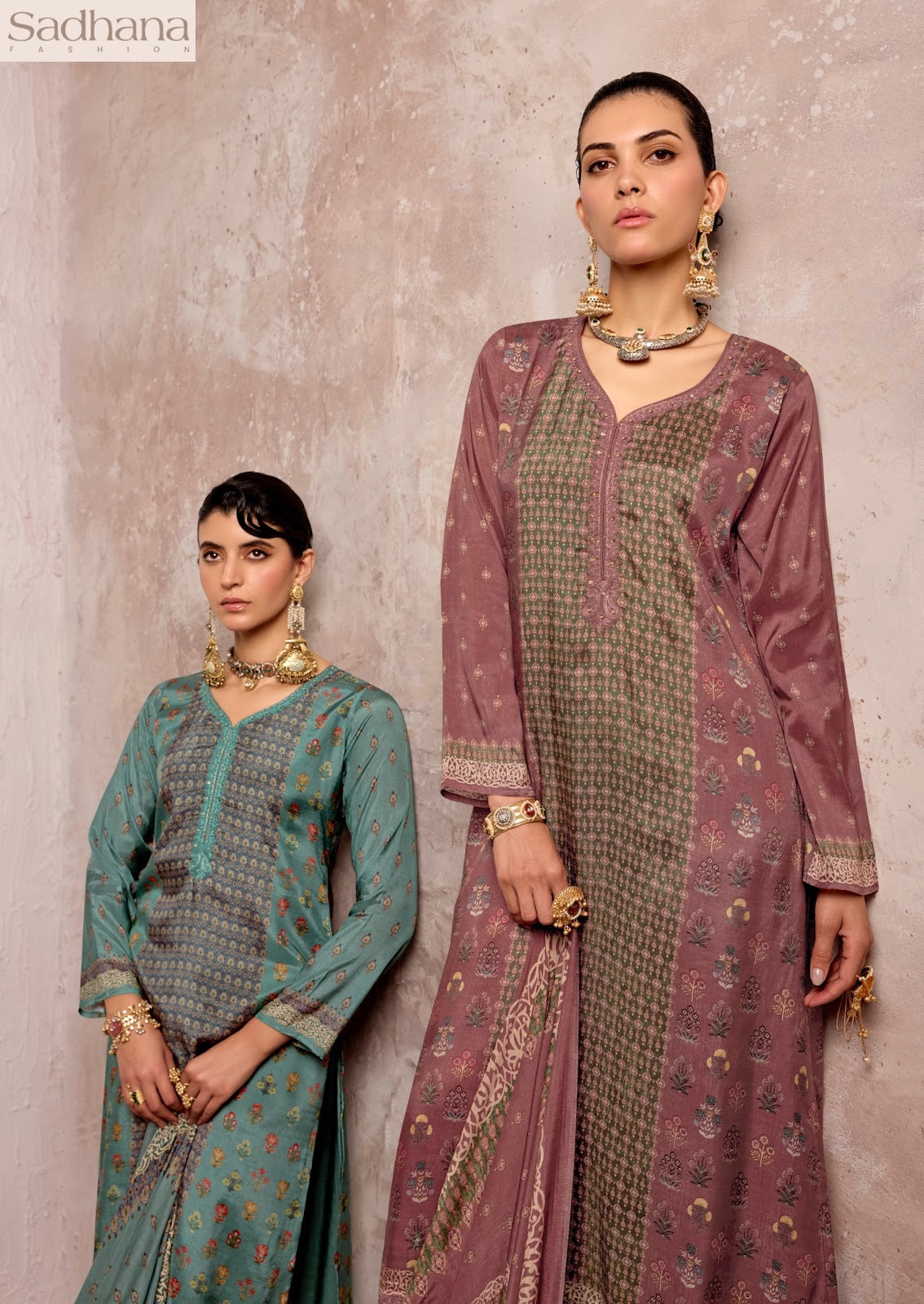 Sadie Sadhana Bemberg Muslin Pant Style Suits Manufacturer India