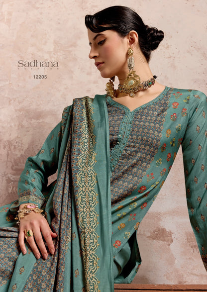 Sadie Sadhana Bemberg Muslin Pant Style Suits Manufacturer India