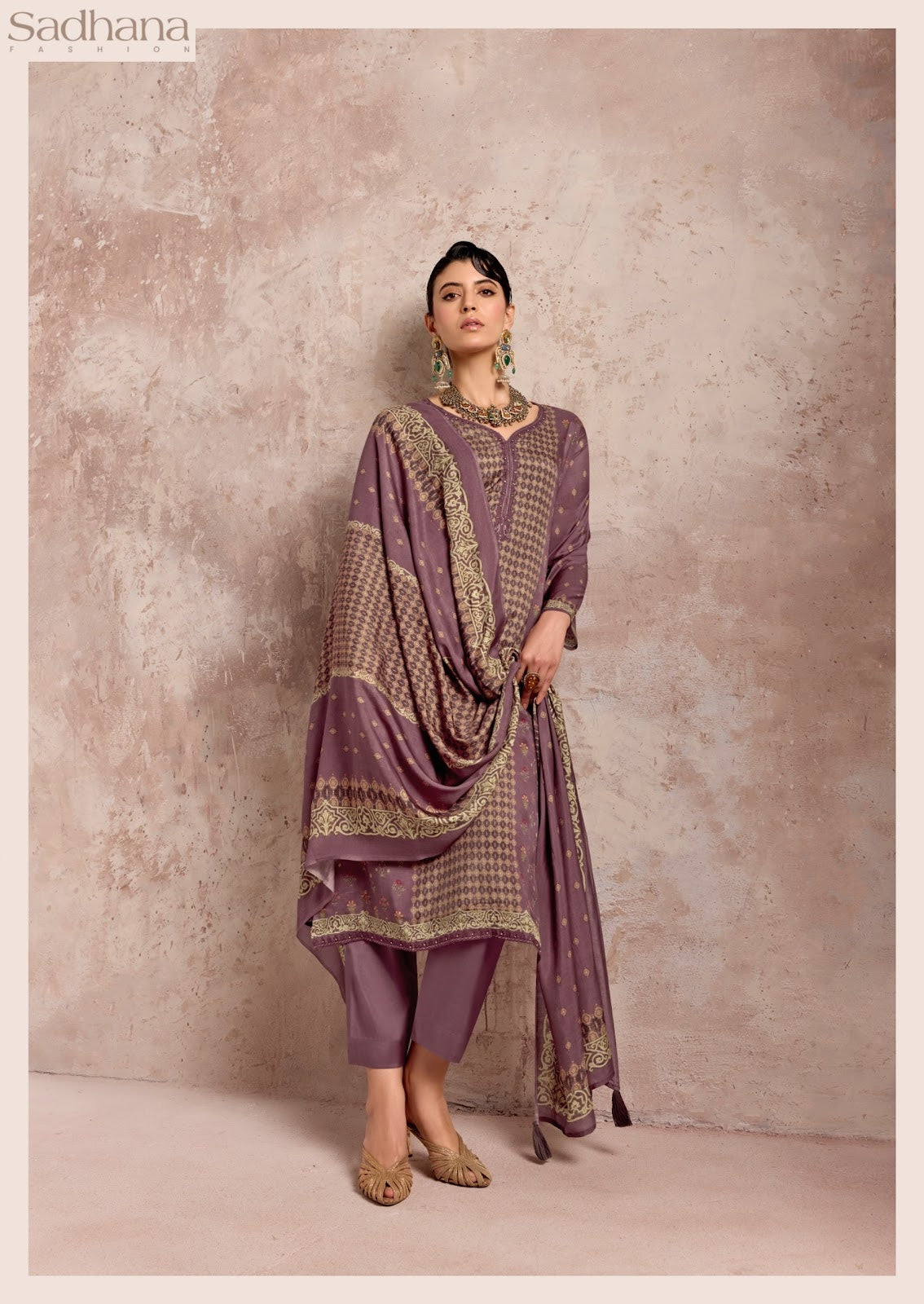 Sadie Sadhana Bemberg Muslin Pant Style Suits Manufacturer India