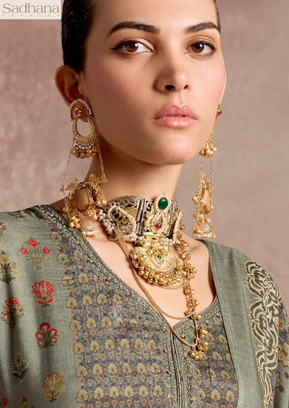 Sadie Sadhana Bemberg Muslin Pant Style Suits Manufacturer India