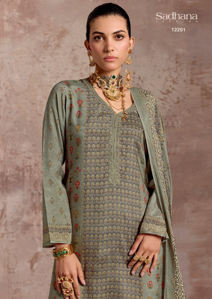 Sadie Sadhana Bemberg Muslin Pant Style Suits Manufacturer India