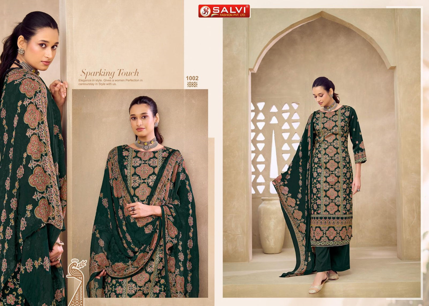 Sadika Salvi Fashion Jam Silk Pant Style Suits Supplier India