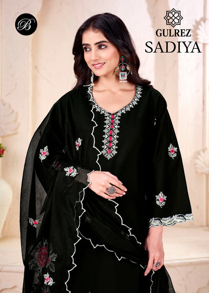 Sadiya Belliza Gulrez Cotton Pakistani Readymade Suits Exporter Gujarat